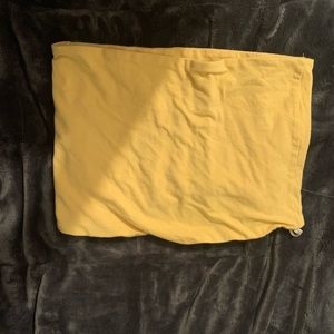 Yellow tube top